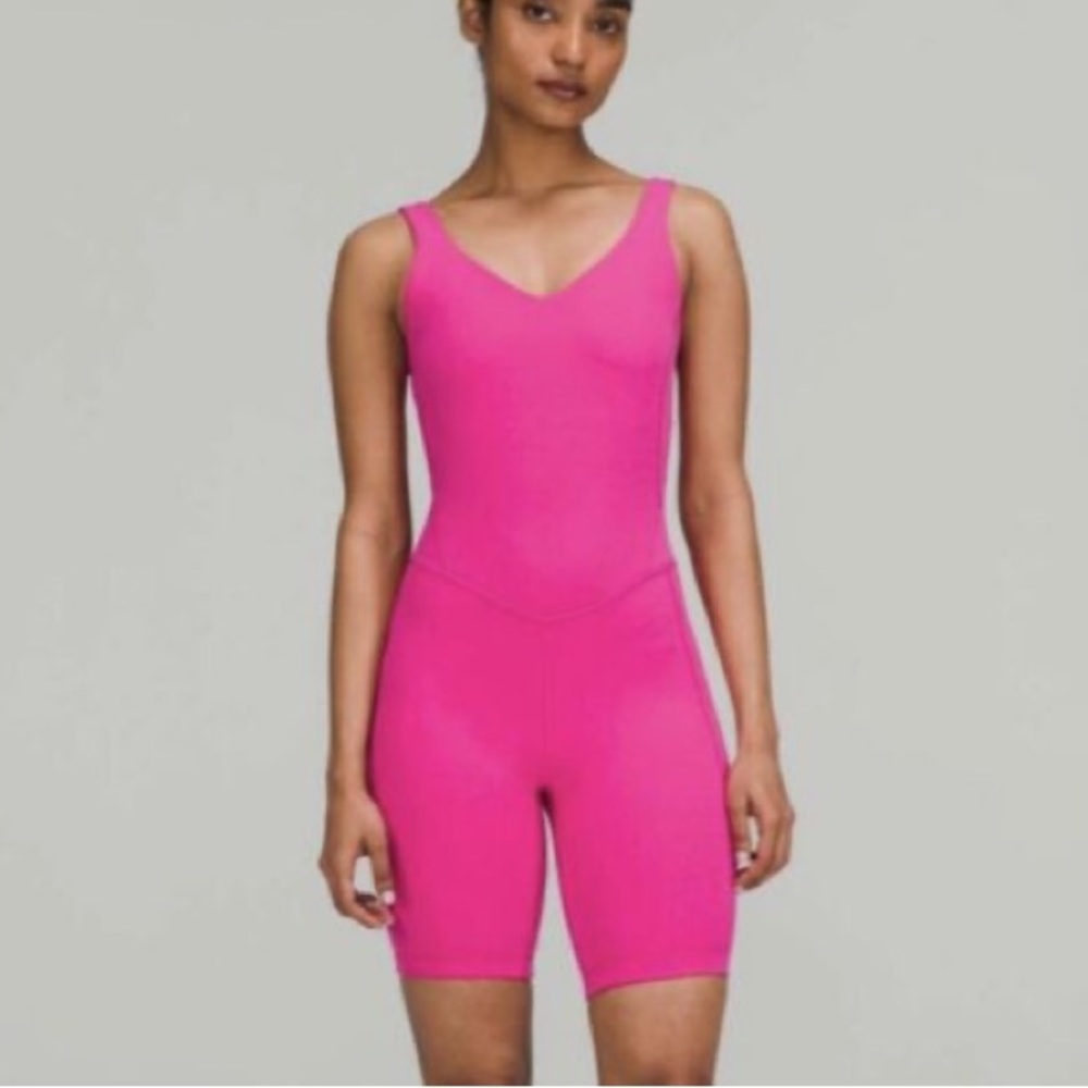 Pink lulu unitard